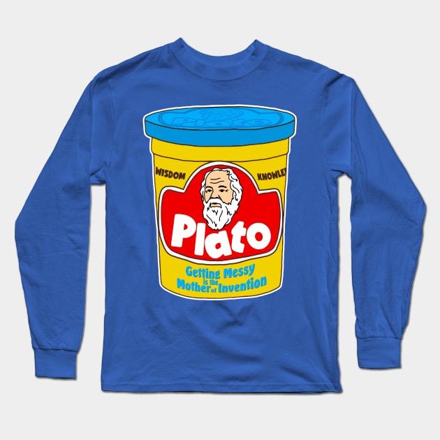 PLATO Doh - The Mother of Invention Long Sleeve T-Shirt by darklordpug